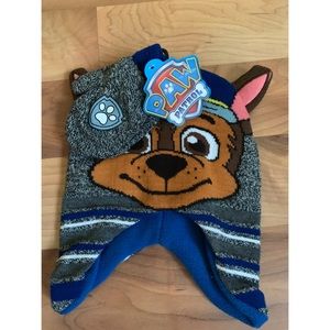 Toddler Paw Patrol knit hat and mitten set NWT